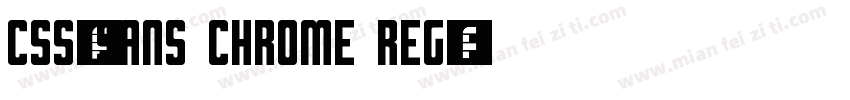 CSS- SANS Chrome Reg字体转换